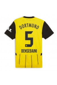 Borussia Dortmund Ramy Bensebaini #5 Voetbaltruitje Thuis tenue 2024-25 Korte Mouw